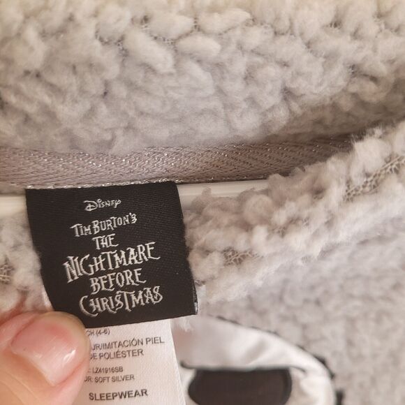 Disney The nightmare before Christmas Small 4-6 sleepwear women Jack faux fur - Picture 5 of 6